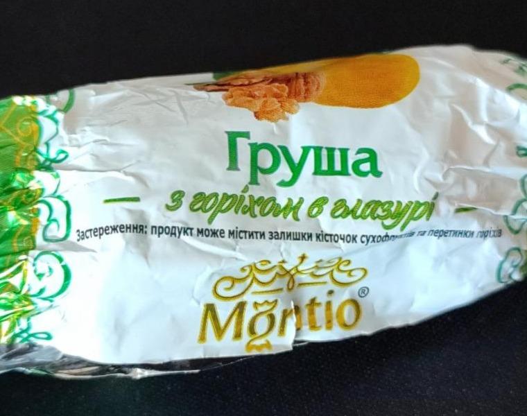 Фото - Конфета Груша с орехом в глазури Montio
