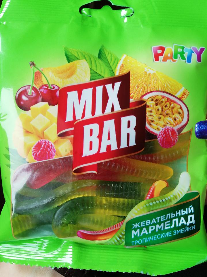 Фото - Жевательной мармелад тропические змейки Mix Bar