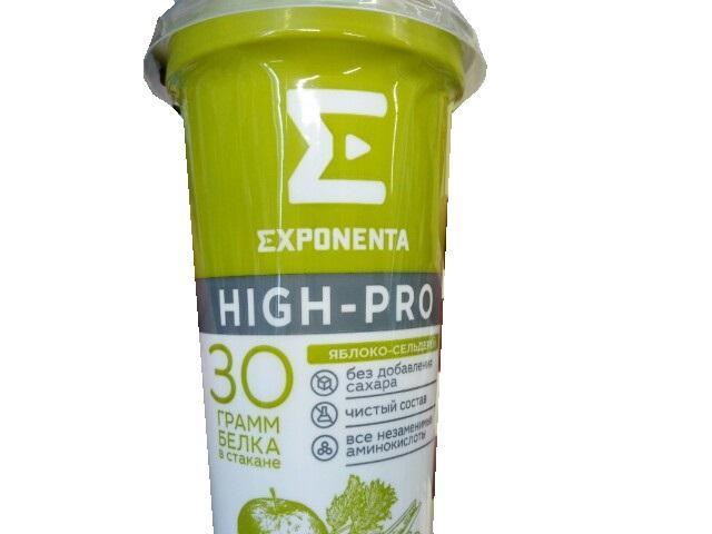 Фото - Напиток кисломолочный High-pro Active яблоко - сельдерей Exponenta