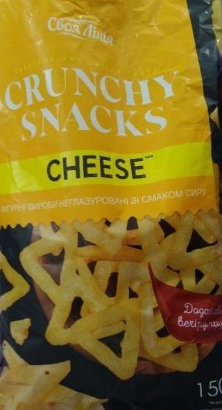 Фото - Снеки с сыром Crunchy Snacks Своя Линия