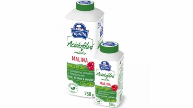 Фото - acidofilní mléko malina Mlékárna Kunín