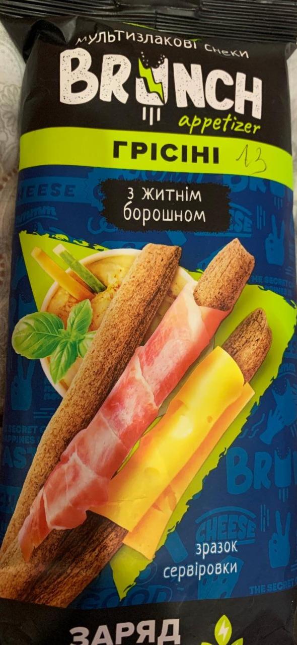 Фото - Палочки хрустящие злаковые ржано-солодовые Brunch Грисини АВК