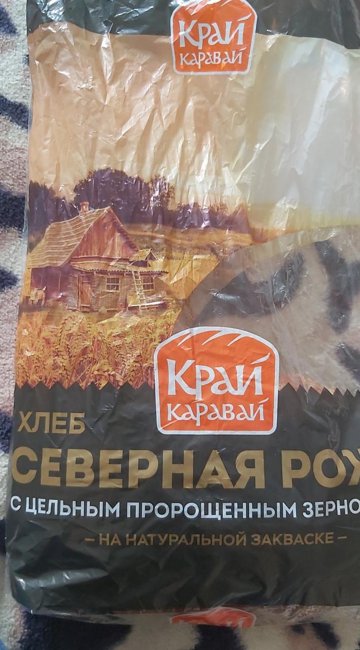 Фото - хлеб Северная рожь с цельный пророщенным зерном ржи Край каравай