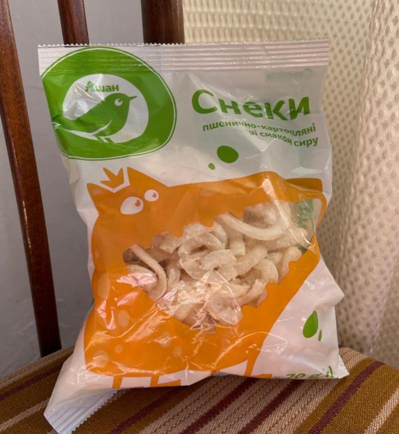 Фото - Снеки пшенично-картофельные со вкусом сыра Ашан Auchan