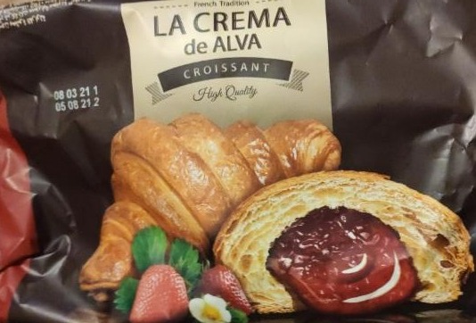 Фото - Круассан с начинкой клубники La Crema de Alva