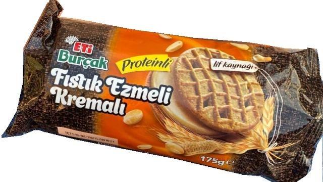 Фото - печенье протеин Fındık ezmeli kremalı proteinli Burcak Eti