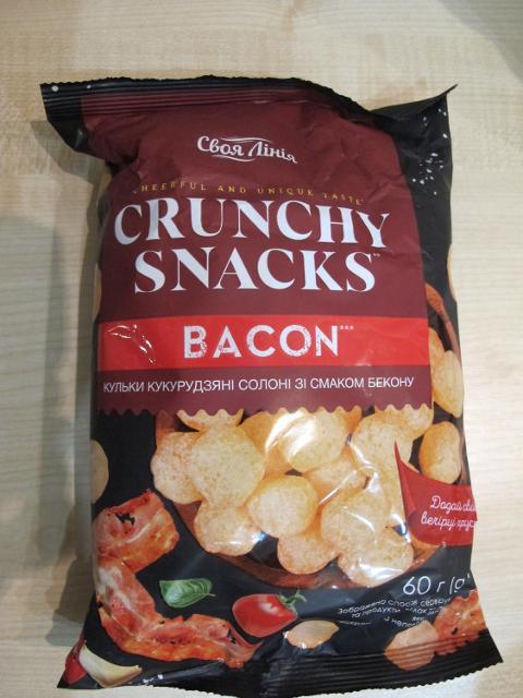 Фото - Снеки со вкусом бекона Crunchy Snacks Своя Линия