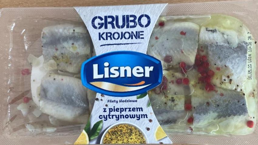 Фото - Grubo Krojone Filety śledziowe z pieprzem cytrynowym Lisner