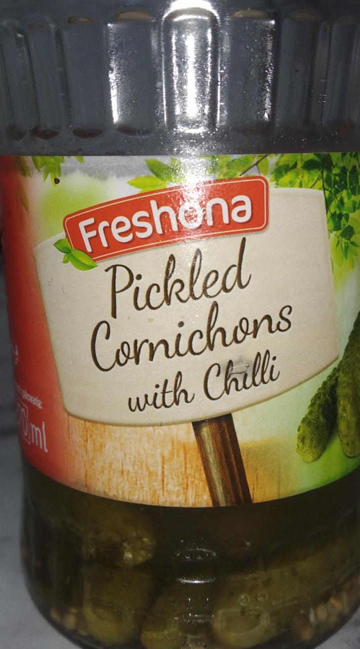 Фото - Pickled cornichons with chilli Freshona