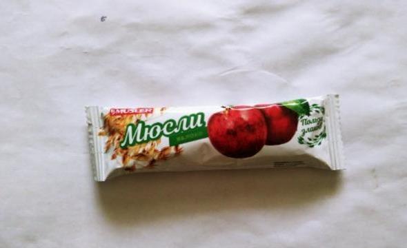 Фото - Батончик мюсли красное яблоко Musler