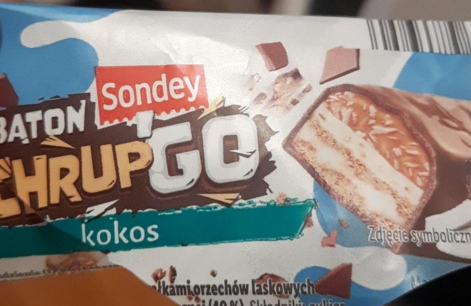 Фото - Baton o smaku kokosowym ChrupGo Sondey
