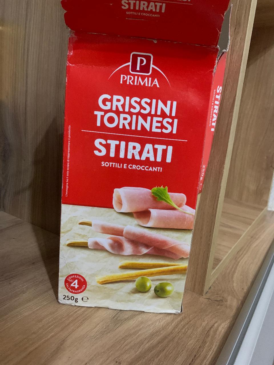Фото - хлебные палочки гриссини Grissini torinesi stirati Prima