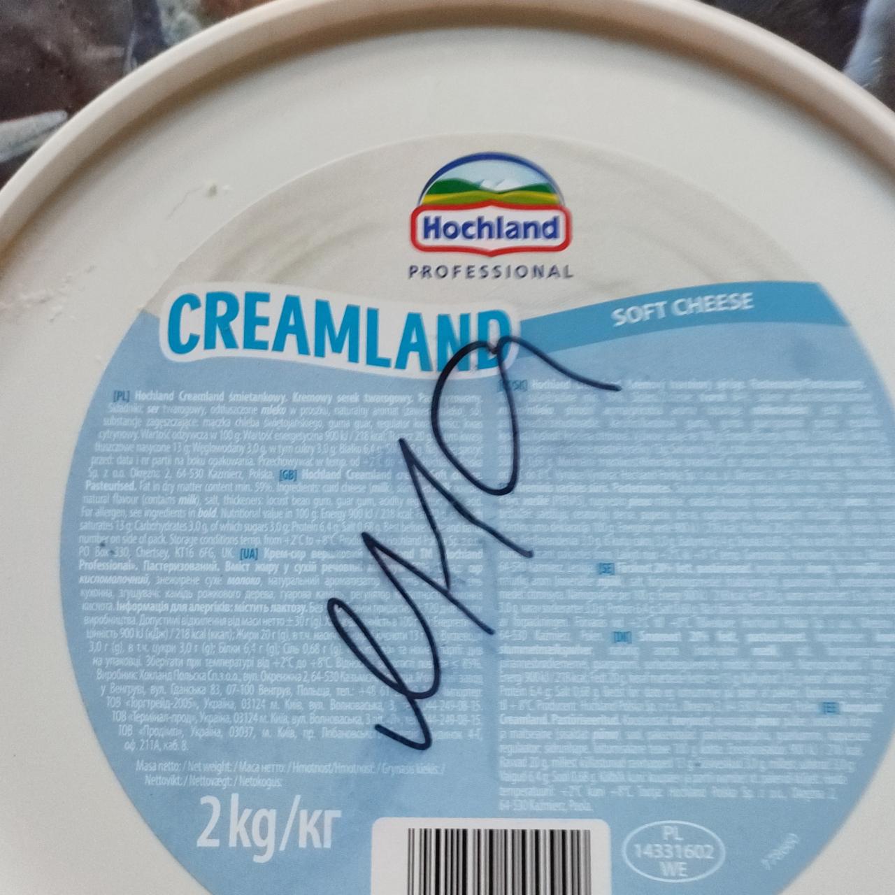Фото - Cream cheese creamland Hochland