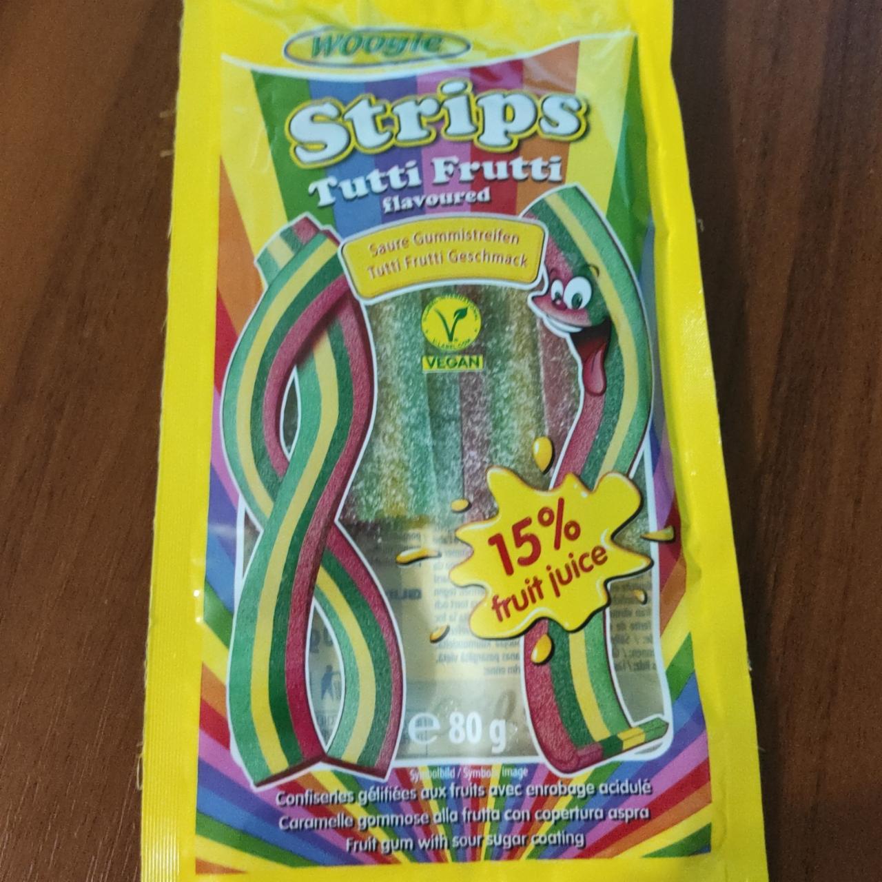 Фото - Жевательные конфеты Strips Fruit Woogie