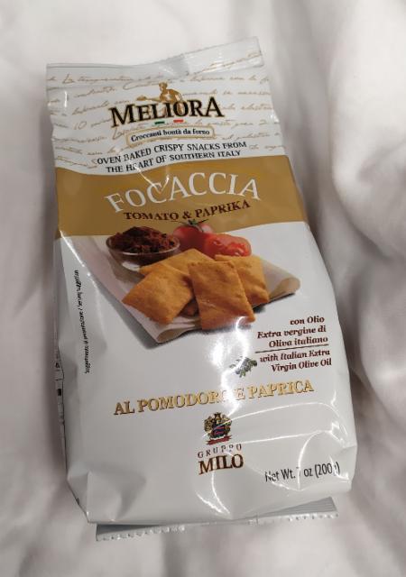 Фото - Крекер фокачча с томатом и паприкой Focaccia Meliora