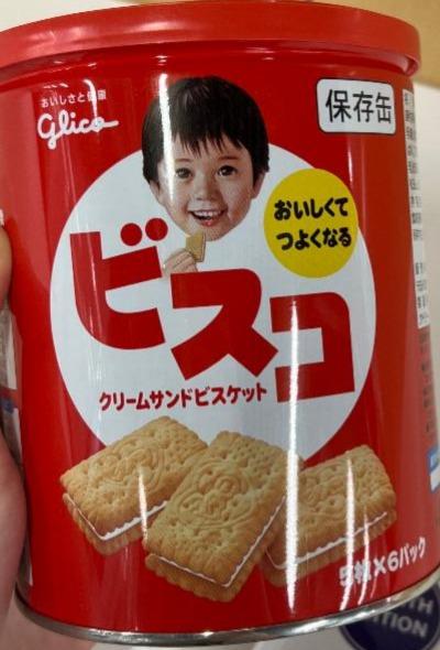 Фото - Печенье Bisco Cream Sand Biscuit Glico