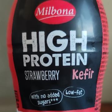Фото - High protein strawberry kefir Milbona