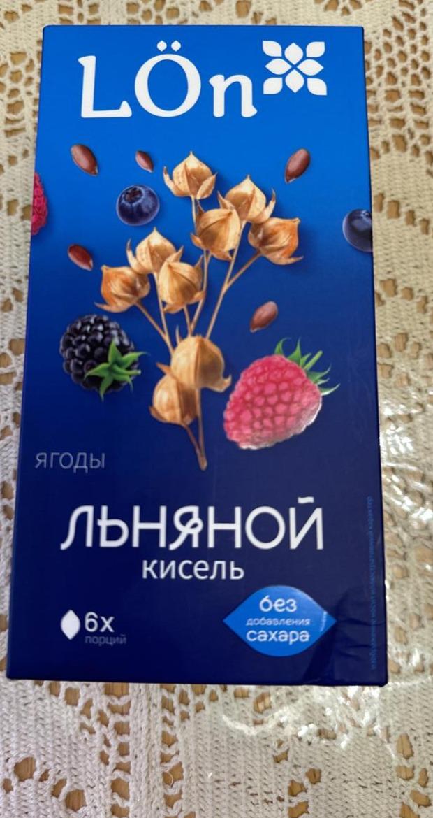 Фото - Кисель льняной без сахара ягодный Lon